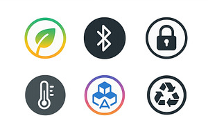 Icons representing various, a Technology Illustration by ZinetroN