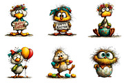 Funny easter bird clipart, an Illustration by CreationArt (Thumbnail 5 of 7)
