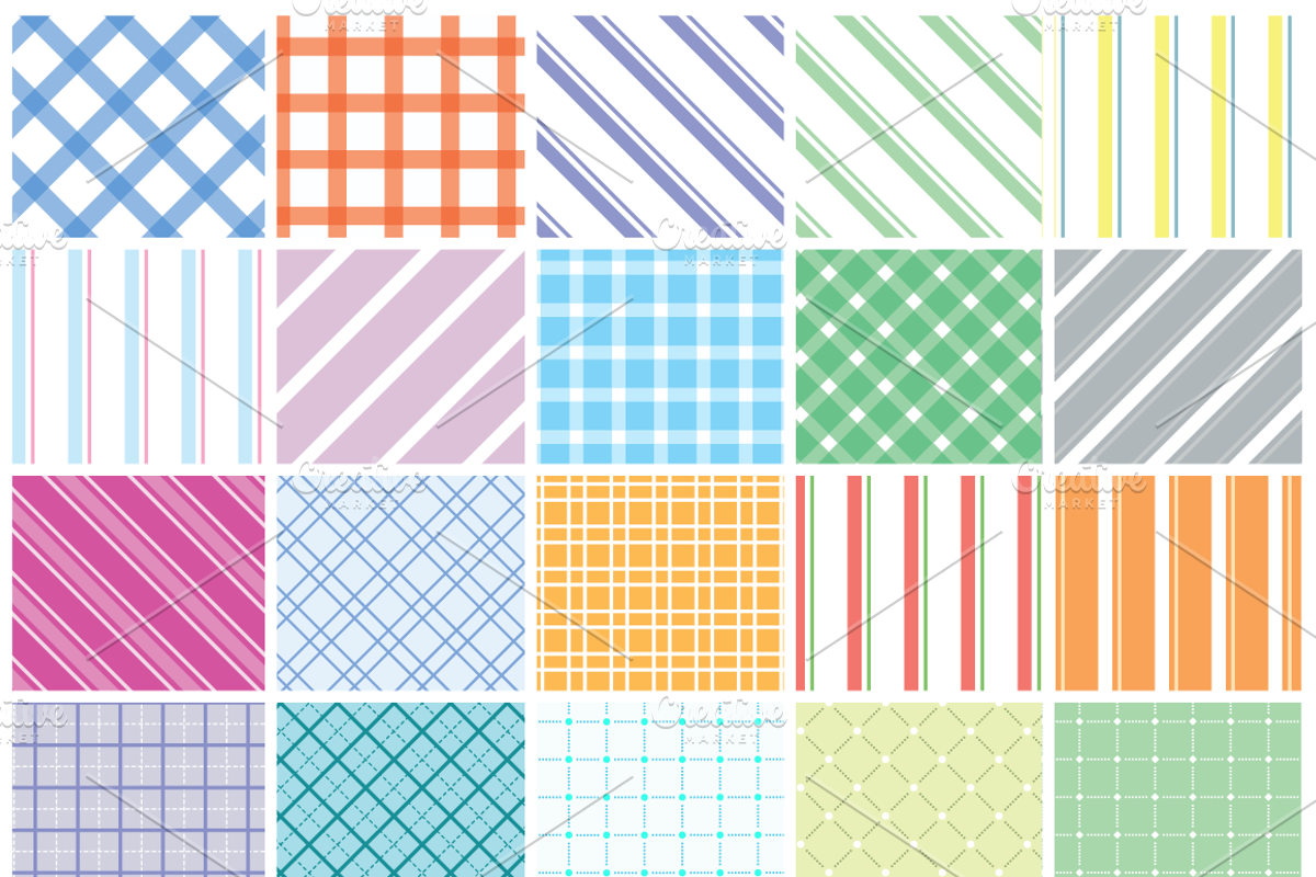Seamless Vector Patterns, a Pattern Graphic by DeepDesign (Photo 4 of 5)
