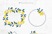 Lemon Cliparts, Frames & Patterns, a Decorative Illustration by Panna Limon Store (Thumbnail 10 of 18)