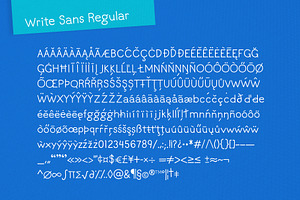 Write Sans Regular Condensed