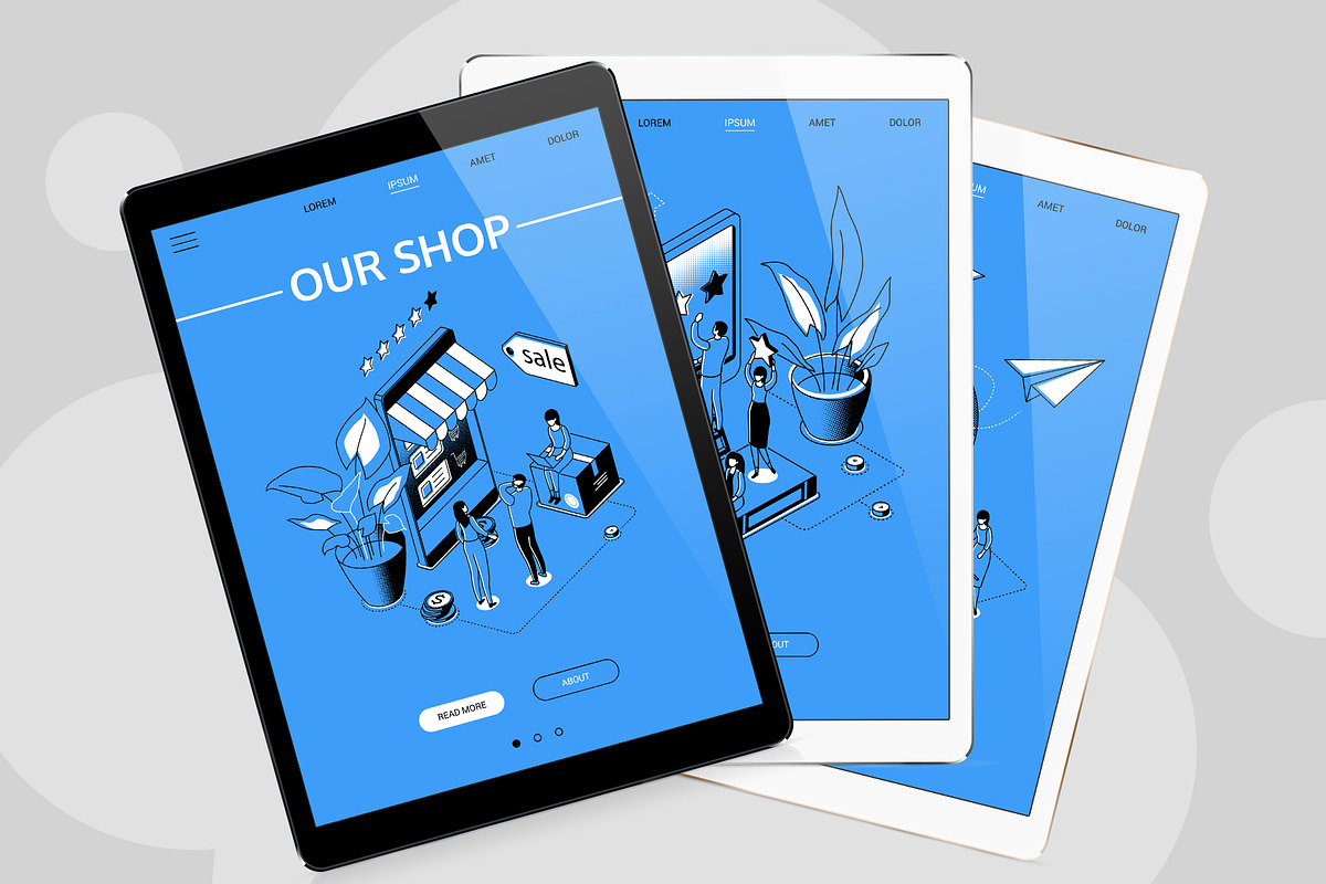 Technologies Line Isometric Set, a Templates & Theme by Boyko Pictures (Photo 12 of 13)