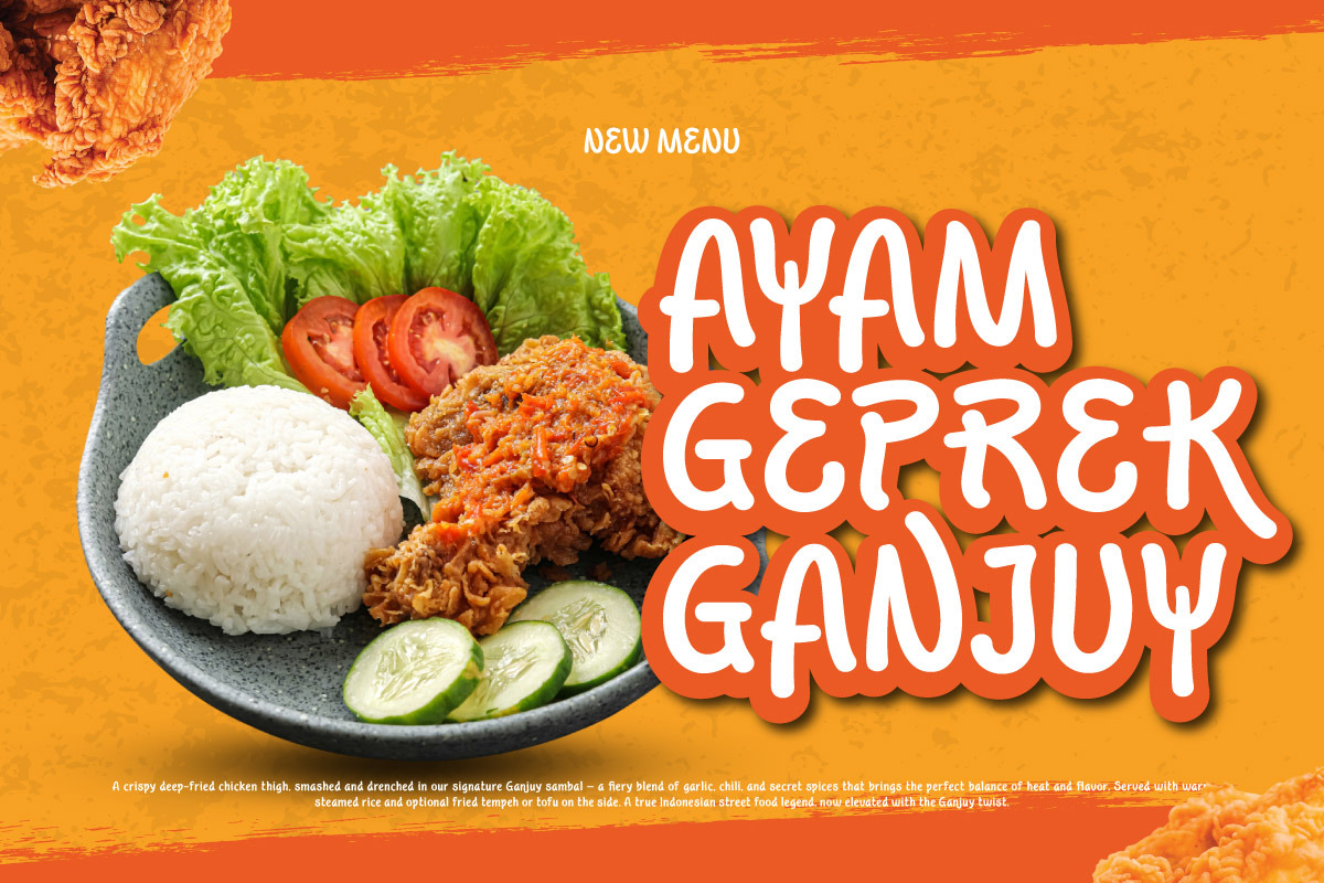 Tooh Byawin - Food Display Font, a Handwritten Font by twinstd (Photo 9 of 9)