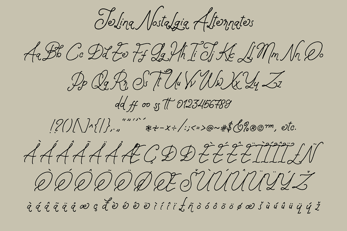 Jelina Nostalgia - Cozy Handwritten, a Handwritten Font by Myn Type (Photo 15 of 15)