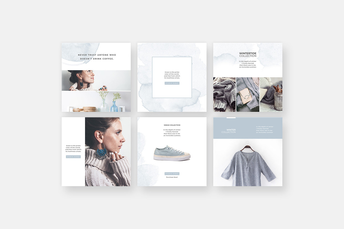Alder Instagram Post Templates, a Social Media Template by Studio Sumac (Photo 3 of 5)