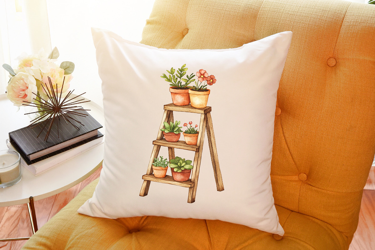 Garden Cottage Clip Art Watercolour, an Illustration by Sublimation Artist (Photo 6 of 6)