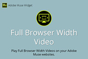 Full Browser Width Video Muse Widget, a Plug-in Add-On by MuseTemplatesPro (Thumbnail 1 of 2)