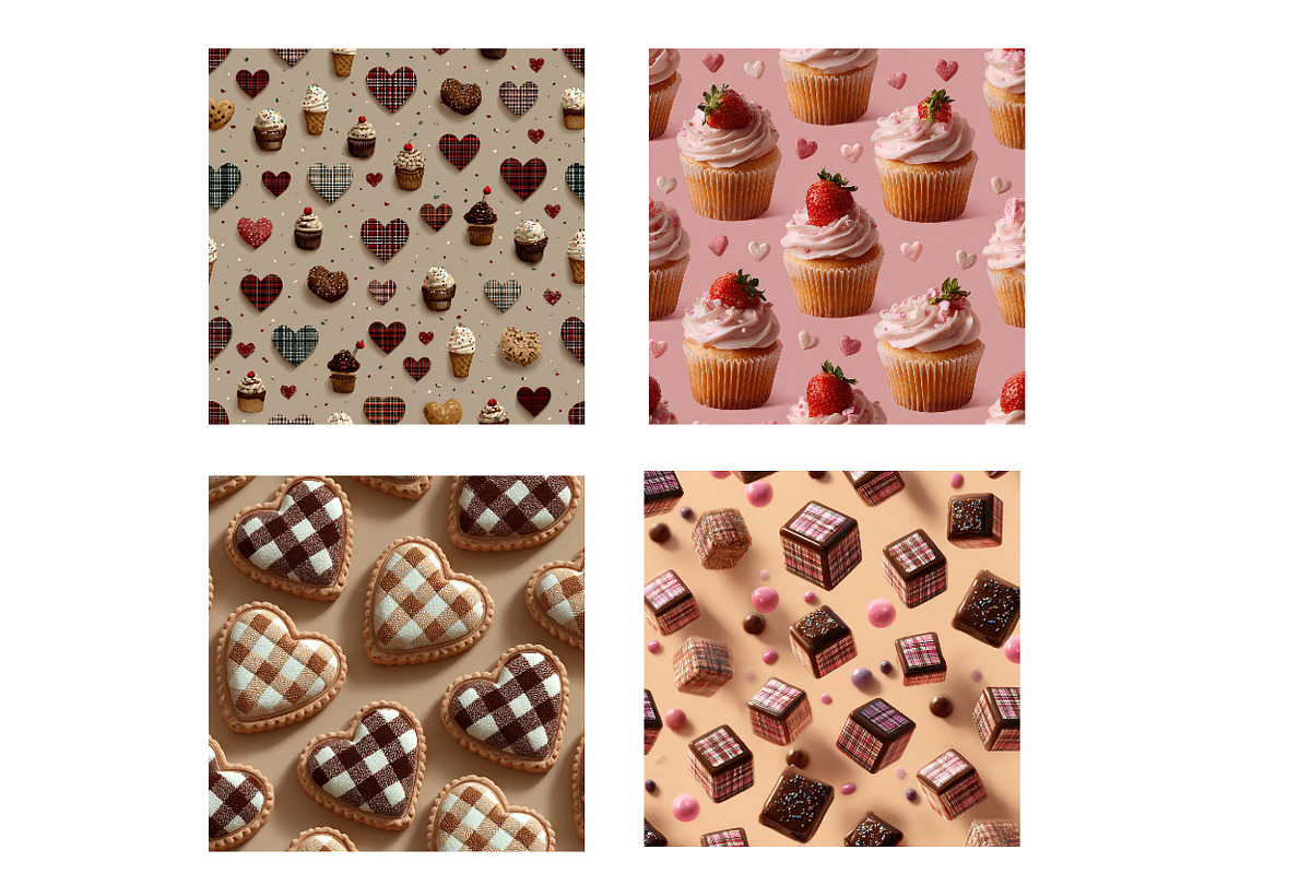 Sweet Valentine Digital Paper, an Illustration by Designworld (Photo 4 of 4)