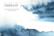 Indigo Blue Watercolor Washes, a Texture Graphic by Kolorata Art (Thumbnail 4 of 5)