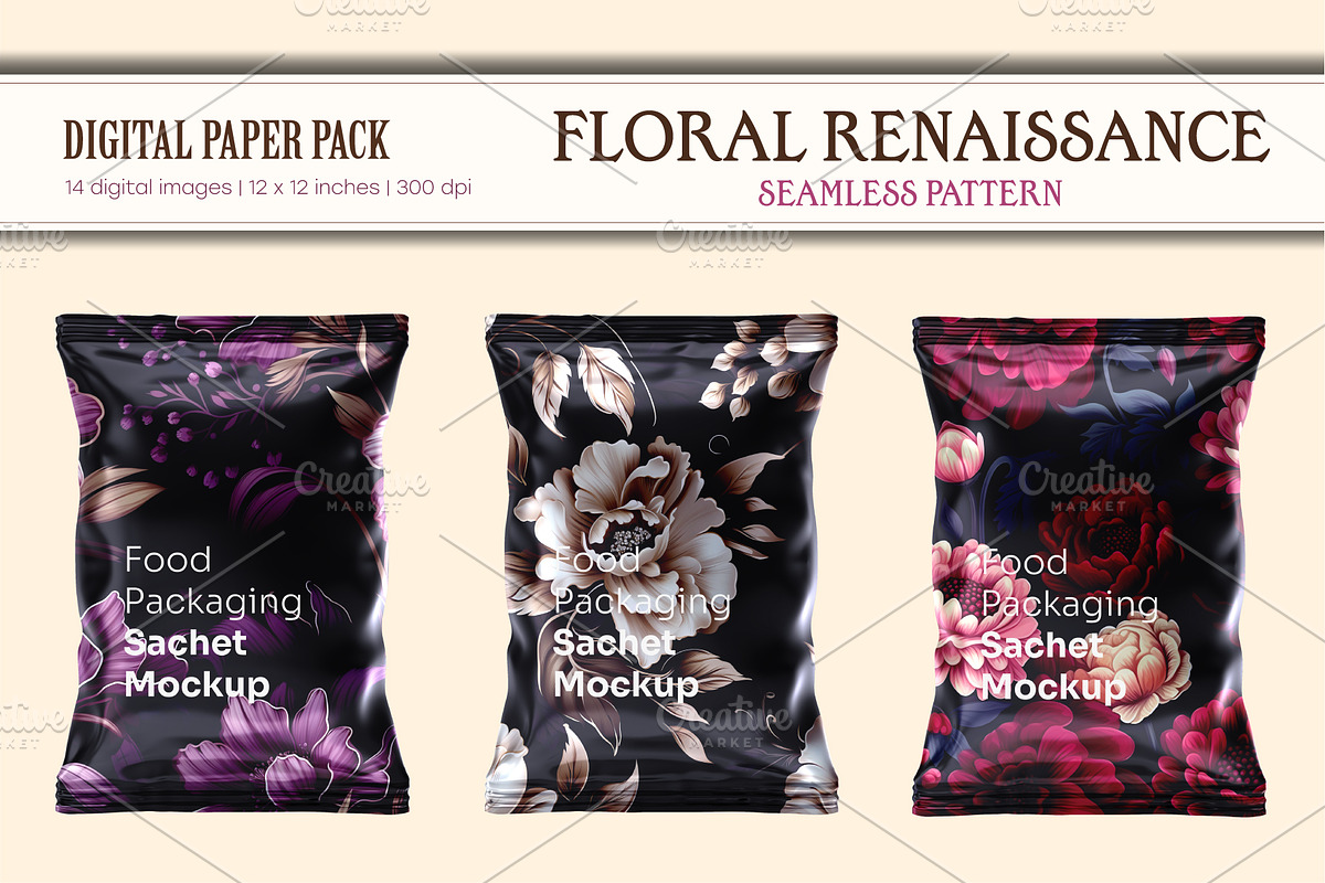 Floral Seamless Patterns 11., a Pattern Graphic by KENO Mascots (Photo 7 of 8)