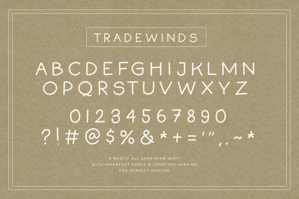 Tradewinds Handwritten Sans, a Sans Serif Font by Nicky Laatz (Photo 7 of 7)