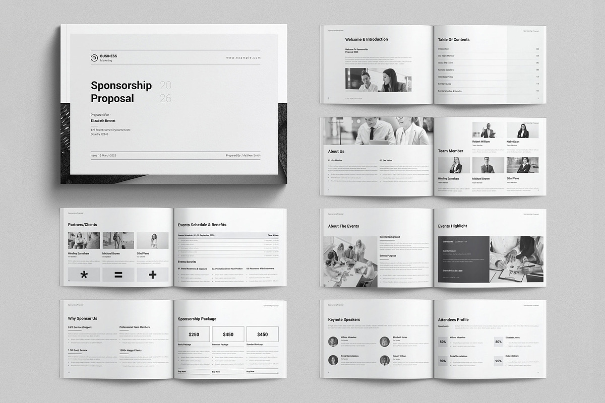 Sponsorship Proposal Landscape, a Brochure Template by E-Type (Photo 1 of 7)
