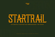 Startrail Futuristic Retro Family, a Serif Font by Lettertype Studio (Thumbnail 1 of 15)