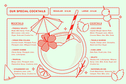 Summer Cocktail Vector Illustrations, a Food Illustration by TheFoodAtlas (Thumbnail 5 of 5)