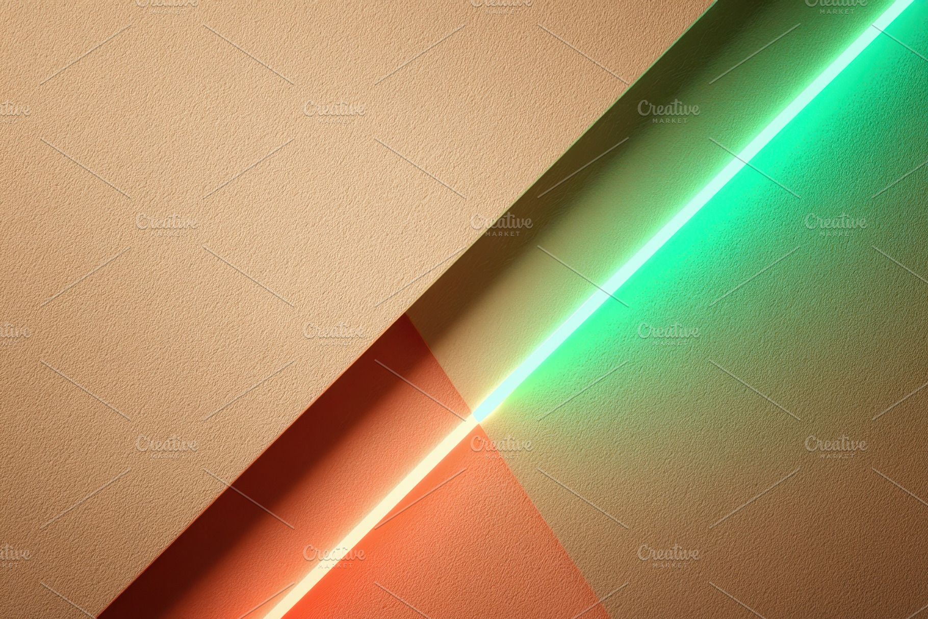 Neon diagonal intersection on textured planes, a Wallpaper Photo by AlyaAnd