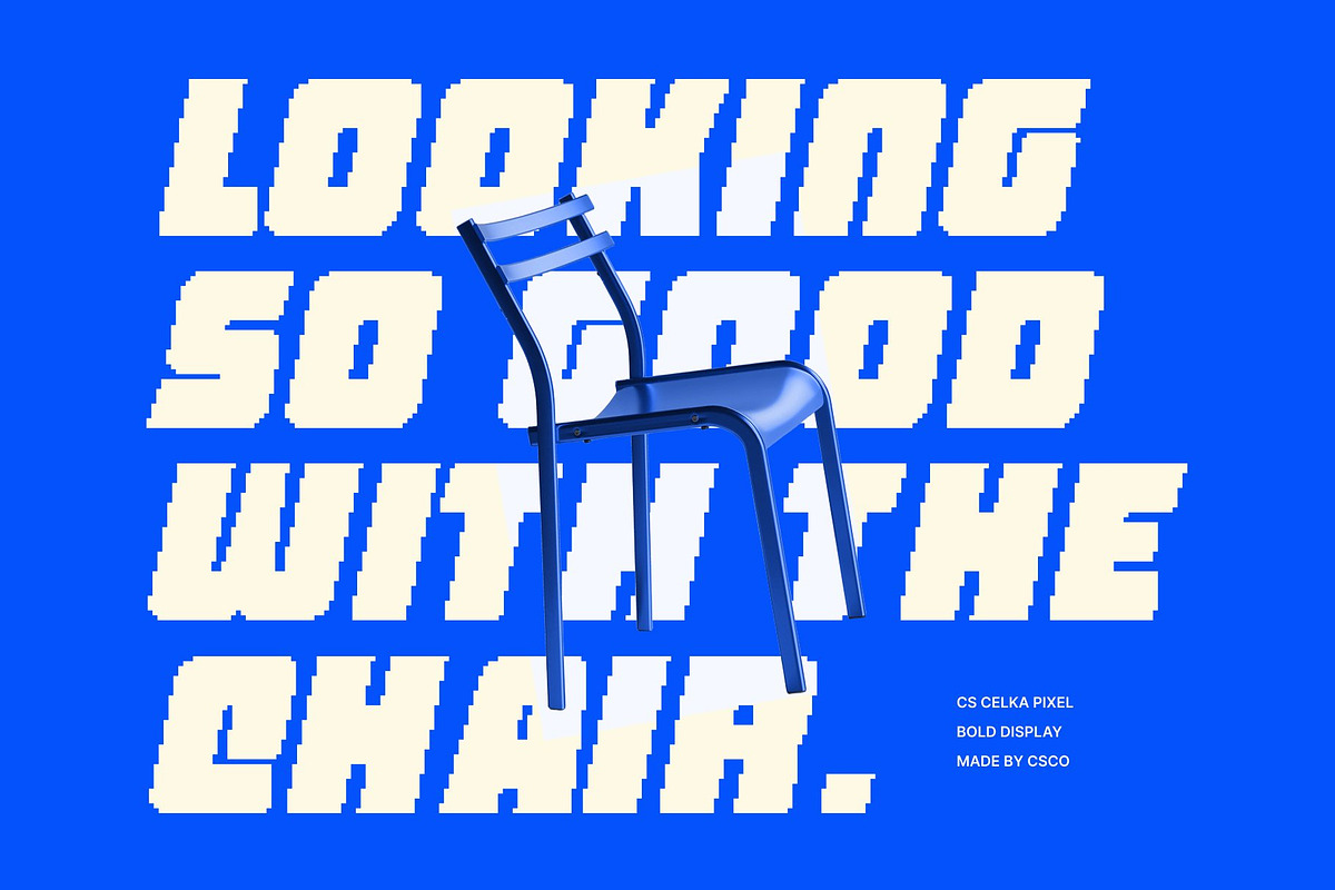 CS Celka Pixel, a Sans Serif Font by Craft Supply Co. (Photo 6 of 8)