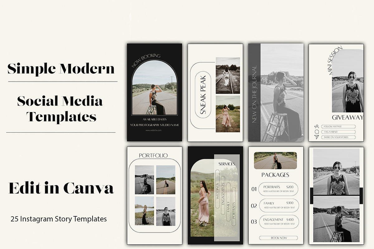 Instagram Templates for Photographer, a Social Media Template by Wild Wander Collective (Photo 2 of 6)