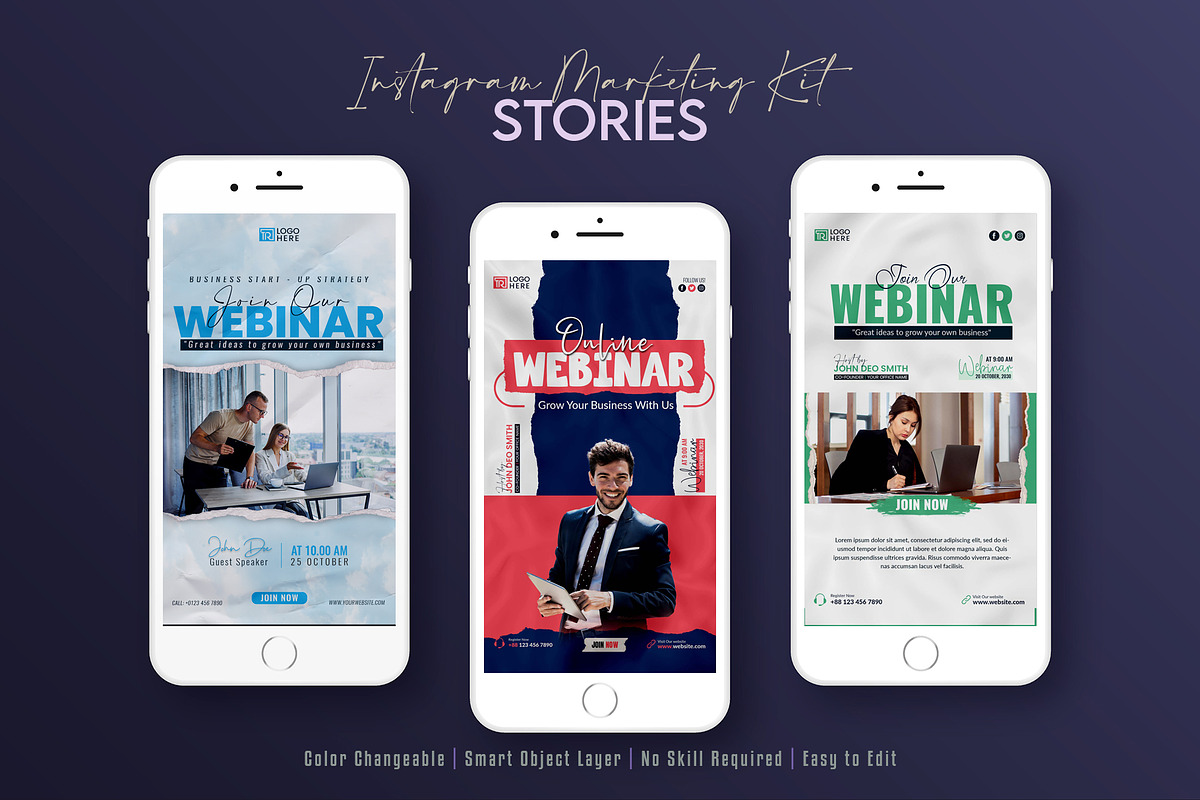 Webinar Social Media Template Bundle, a Social Media Template by Creative_View (Photo 7 of 8)