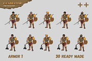 Male Gladiator Character KIT, an Illustration by Diditpranata (Thumbnail 6 of 9)
