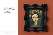 Vintage Frame & Wallpaper Mockup, a Household Mockup by mock-ups (Thumbnail 7 of 14)