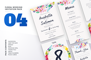Floral Wedding Invitation Bundle, an Invitation Template by LovePowerDesigns (Thumbnail 8 of 17)