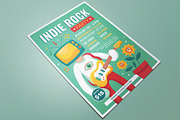 Indie Rock Party Flyer, a Flyer Template by serapika (Thumbnail 2 of 3)