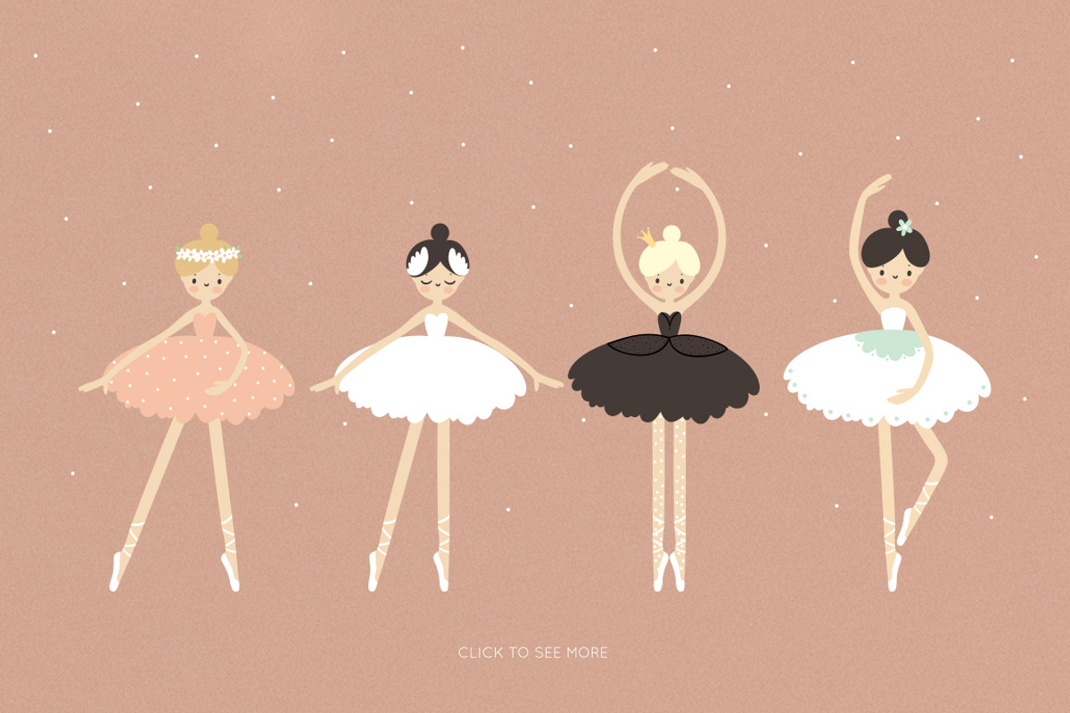 Ballerina illustration, a Person Illustration by Magic & Dreams (Photo 3 of 8)