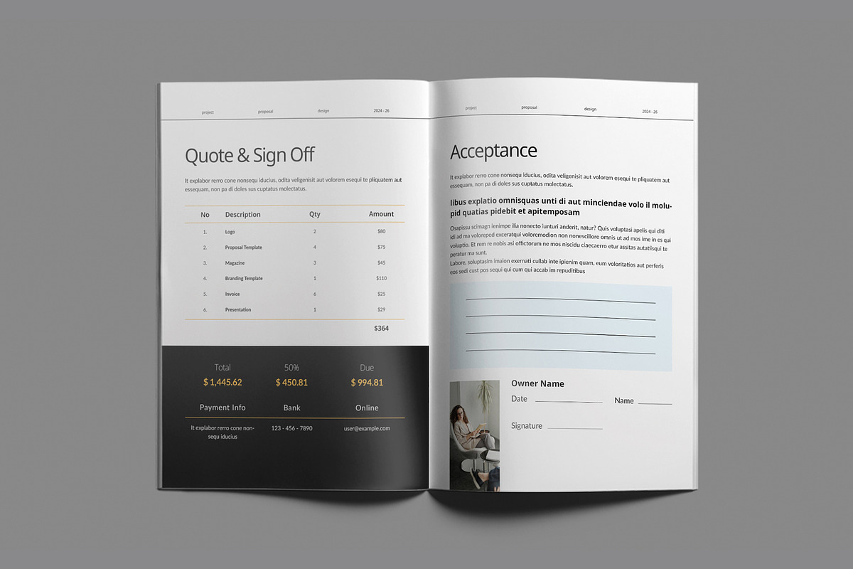 Project Proposal Brochure Template, a Brochure Template by White Graphic (Photo 13 of 16)