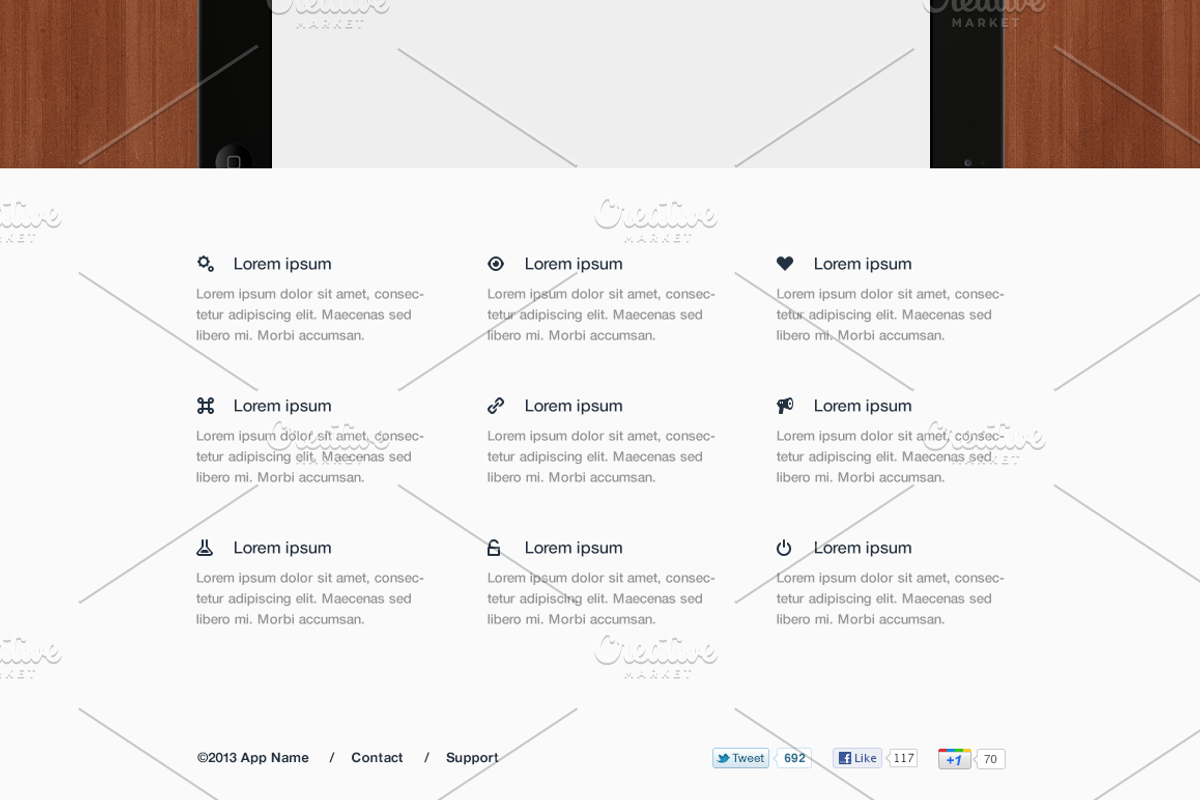 Tablet App Landing (iOS & Android), an App Template by Mike Arndt (Photo 2 of 3)