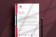 Business Letterhead Word, a Stationery Template by ResumeDevisers (Thumbnail 1 of 8)