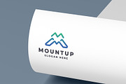 Geometric Mountain Letter M Logo, a Branding & Logo Template by Design_Planet (Thumbnail 1 of 2)