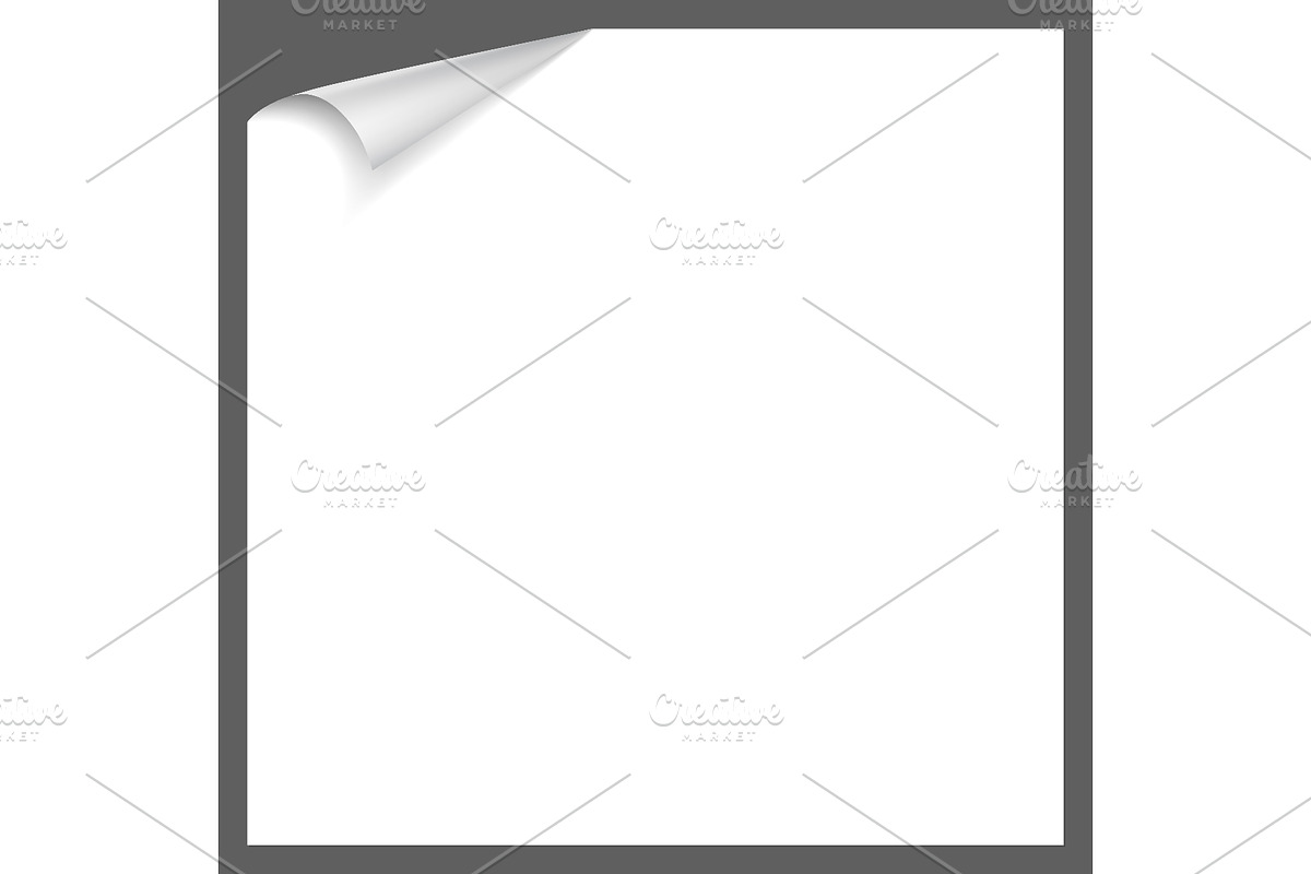 Gray paper sheet with curled corner, a Wallpaper Graphic by Onyx (Photo 1 of 3)