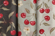 Cherry - Pattern Collection, a Pattern Graphic by PatrushevaYana (Thumbnail 9 of 11)