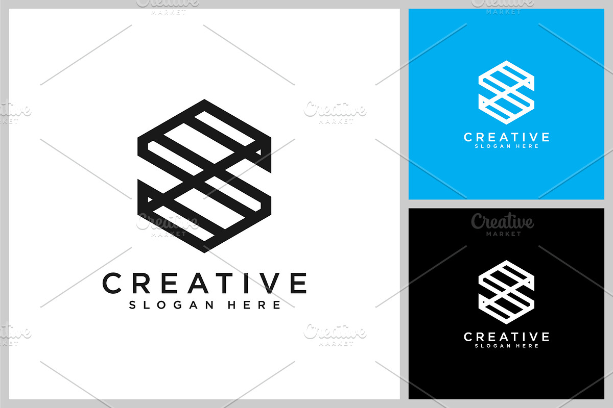 initial letter s logo vector design, a Branding & Logo Template by quadrazo