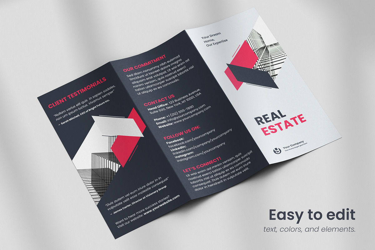 All Purpose Trifold Brochure 09, a Brochure Template by WheelieMonkey (Photo 3 of 4)