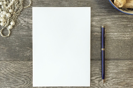 Le Bleu: Corks & Paper Mockup