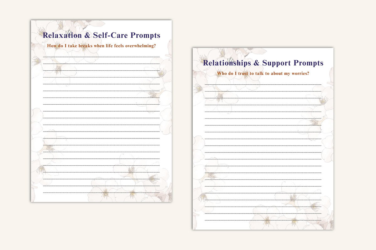 100 Anxiety Journal Prompts preview 7