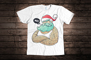 Hipster Santa Vector Art, a Seasonal Illustration by Vecster (Thumbnail 3 of 3)