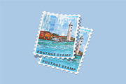 Postage Stamp Mockups Collection, a Flyer Template by Compositing Studio (Thumbnail 9 of 22)