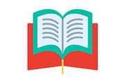 Open Book Flat Icon, an Icon by Pexelpy (Thumbnail 3 of 3)
