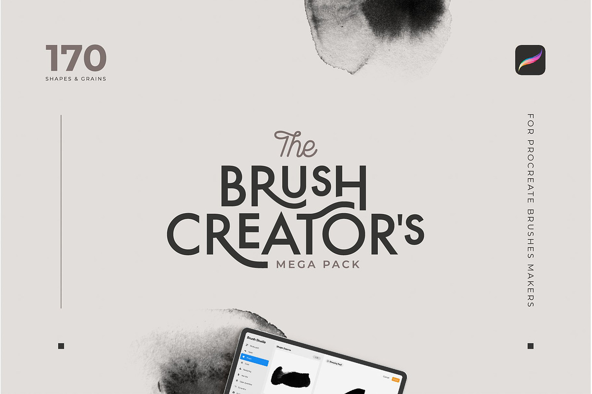 Shapes & Grains for Brush Creators, a Brush Add-On by Katsia Liat (Jazwinska) (Photo 1 of 14)