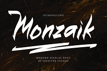 Monzaik a display font