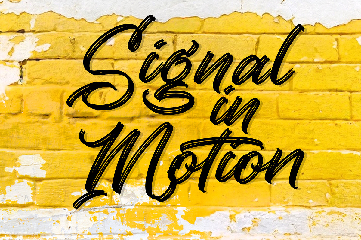 Vibe Shift - Textured Brush Script, a Script Font by Inviline.co (Photo 2 of 12)