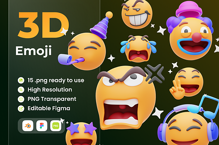 Emoji 3D Illustration, a Characters & Person 3D Model by Vektora Studio