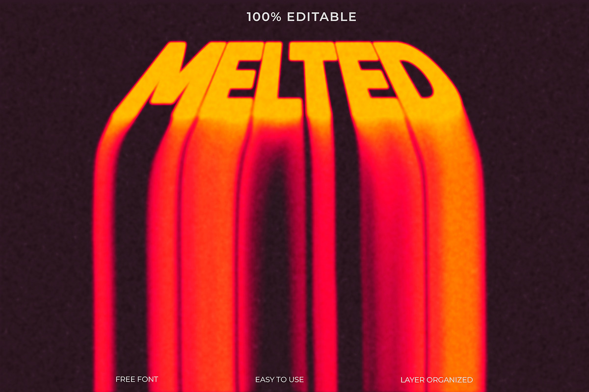 Melted Font Style Effect, a Layer Style Add-On by Imamul001