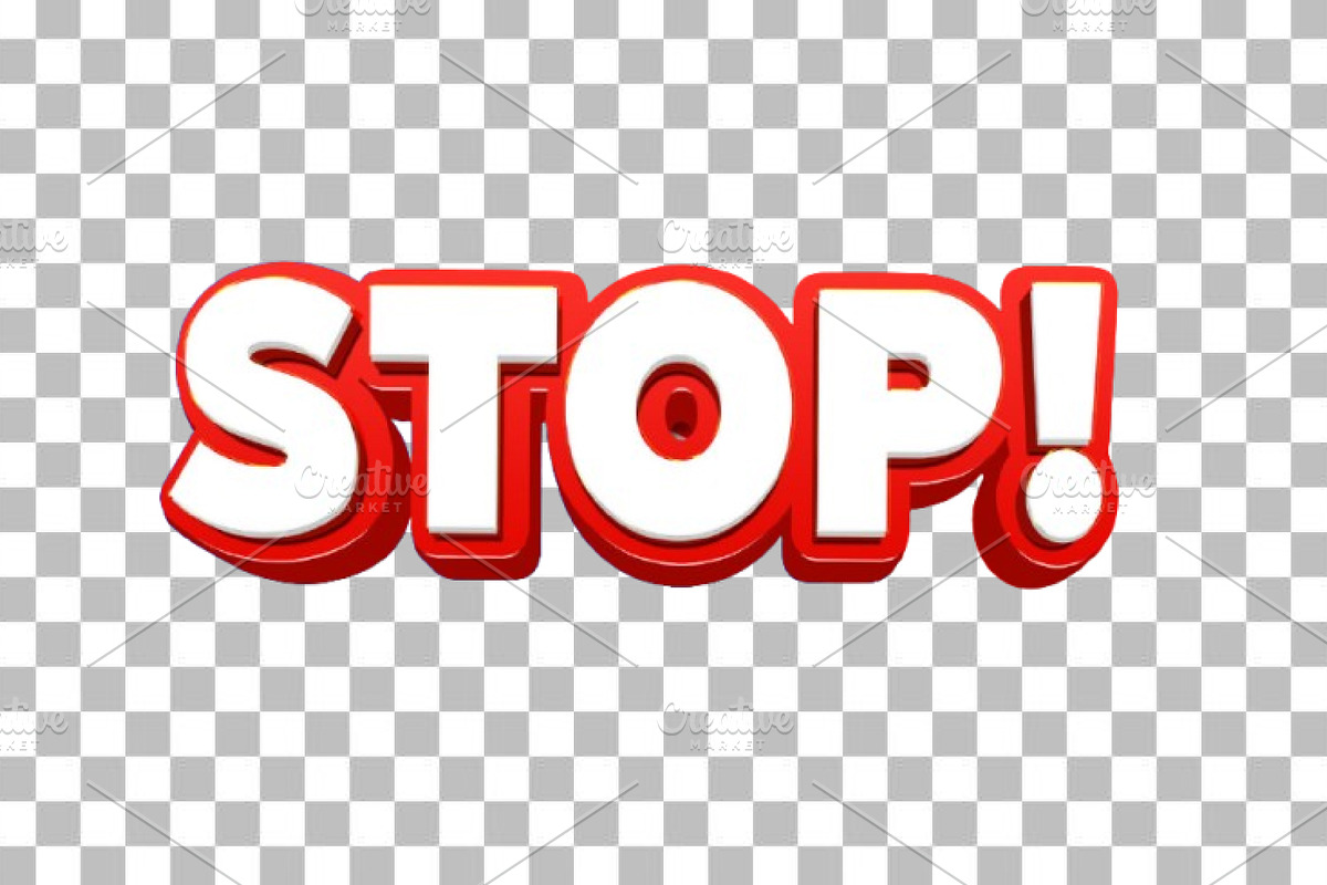 Stop Editable Text Effect PSD, a Layer Style Add-On by TrueVector (Photo 2 of 2)