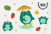 Forest Frog Illustrations & Patterns, an Animal Illustration by by Margo (Thumbnail 3 of 8)
