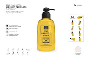 Soap Pump Bottle Mockup Template Set, a Household Mockup by DesignRushMarket (Thumbnail 1 of 11)