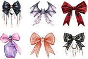 Halloween Coquette Bow Clipart, a Work Illustration by cherrydesign (Thumbnail 3 of 3)