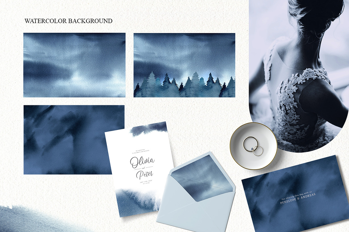 Winter forest watercolor clipart, an Animal Illustration by Color Hugs Art (Photo 7 of 10)